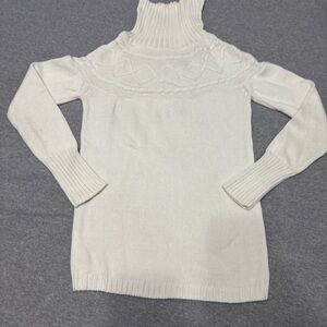 Cherokee Cream Cowl Neck Sweater